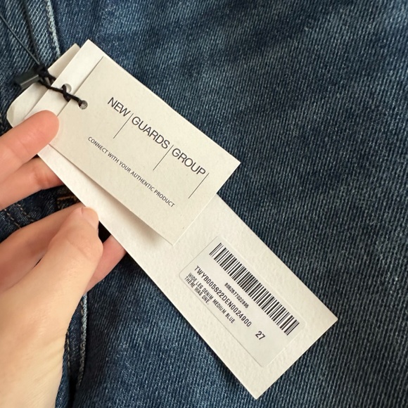 There Was One. • Wide Leg Denim in Medium Blue - Picture 6 of 10